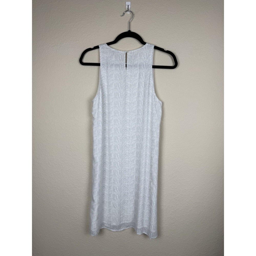 James Perse White and Grey Lined Tank Dress Quiet Luxury Minimalist Sz M - Picture 9 of 10